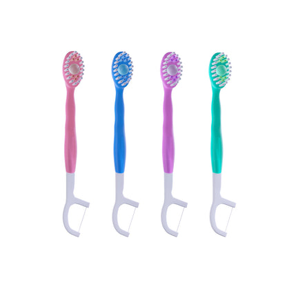 Travel artifact three-in-one burst bead toothbrush mini disposable free floss mouthwash portable travel wholesale - image 5