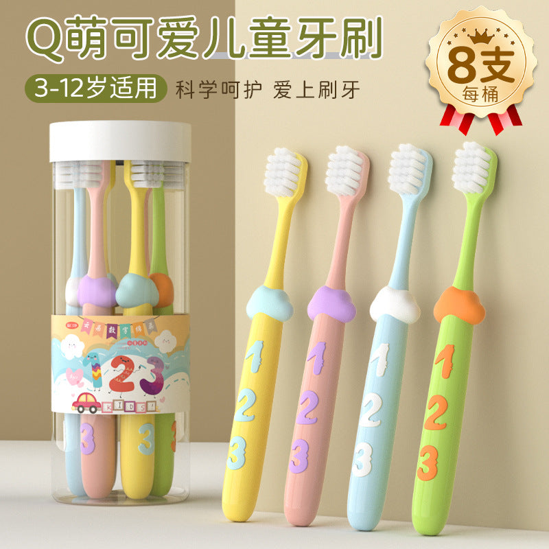 Yikou Net Children's Toothbrush Soft Bristle Toothbrush Cloud Handle 3-12 Years Old Children's Soft Bristle Toothbrush Kids Toothbrush in Stock - image 1