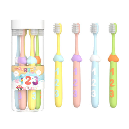 Yikou Net Children's Toothbrush Soft Bristle Toothbrush Cloud Handle 3-12 Years Old Children's Soft Bristle Toothbrush Kids Toothbrush in Stock - image 5
