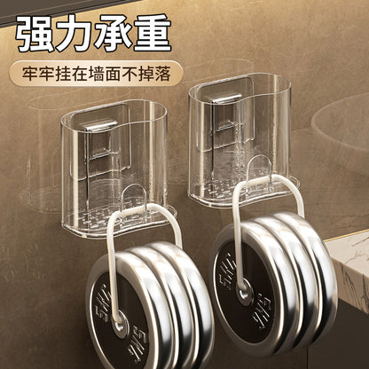 Toothbrush Rack Gargle Cup Non-Punch Storage Rack Toothbrush Holder Toilet Toothbrush Cup Holder Wall-Mounted Activity - image 4