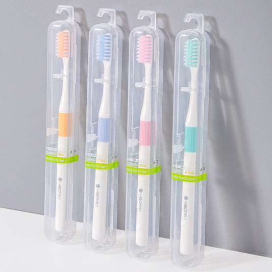 Haoniu Toothbrush Soft-Bristled Adult Home Independent Travel Boxed High-End Yangzhou Department Store Supermarket Toothbrush Wholesale - image 1