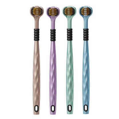 360-degree three-sided toothbrush all-round wrapped soft bristle interdental brush without dead angle 3d toothbrush children adult men and women - image 5