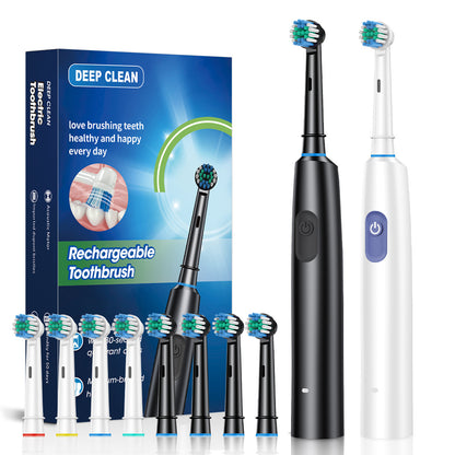 Amazon Cross-Border Electric Toothbrush with Round Head, Rotating, Fully Automatic, Sonic, Soft Bristles, Waterproof, Magnetic Levitation, Five-Speed Adjustment - image 1