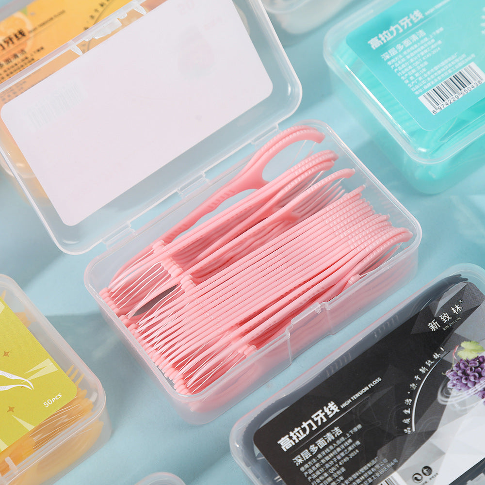 Creative Fruit-Flavored Dental Floss Family Pack, Individually Packaged, Fresh Breath, Deep Cleaning Magic Tool, Portable Colorful Dental Floss - image 2