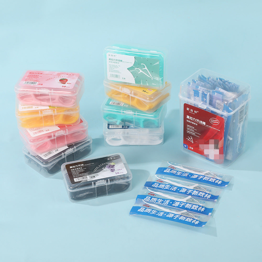 Creative Fruit-Flavored Dental Floss Family Pack, Individually Packaged, Fresh Breath, Deep Cleaning Magic Tool, Portable Colorful Dental Floss - image 3
