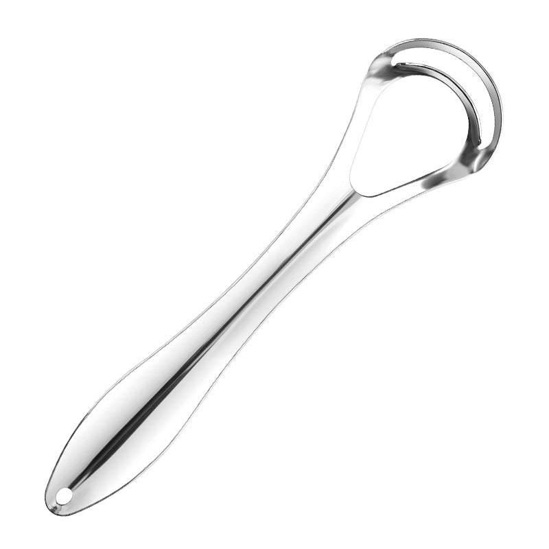 Stainless Steel Large Tongue Scraper Cleaning Oral Tongue Coating Cleaner Adult Halitosis Scraper U-shaped Tongue Scraper - image 5