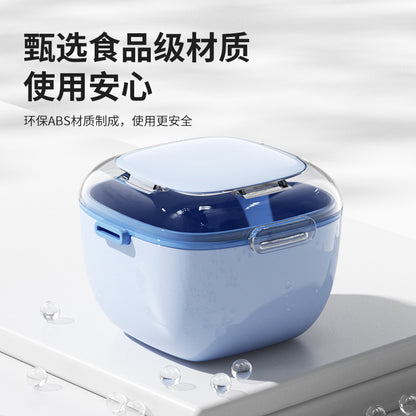 Multifunctional double-layer braces box holder orthodontic storage box drain layered portable denture storage box cross-border - image 4