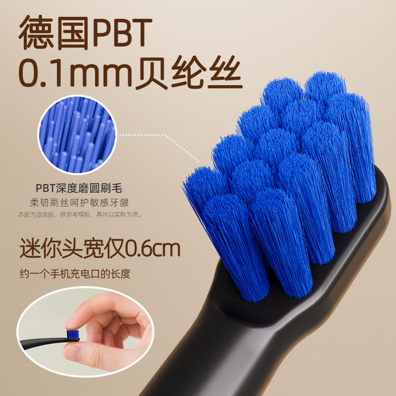 German Bristles Special Small Head Auxiliary Brush Wisdom Tooth Pit and Groove Cleaning Interdental Brush Single Pack Orthodontic Toothbrush Soft Bristles Facto - image 2
