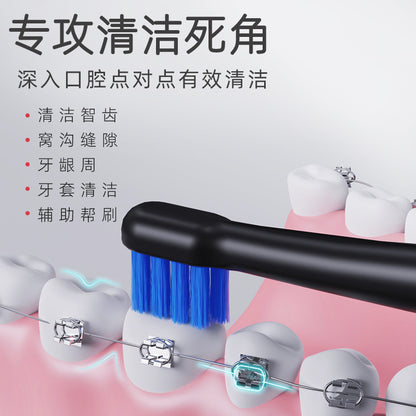 German Bristles Special Small Head Auxiliary Brush Wisdom Tooth Pit and Groove Cleaning Interdental Brush Single Pack Orthodontic Toothbrush Soft Bristles Facto - image 3