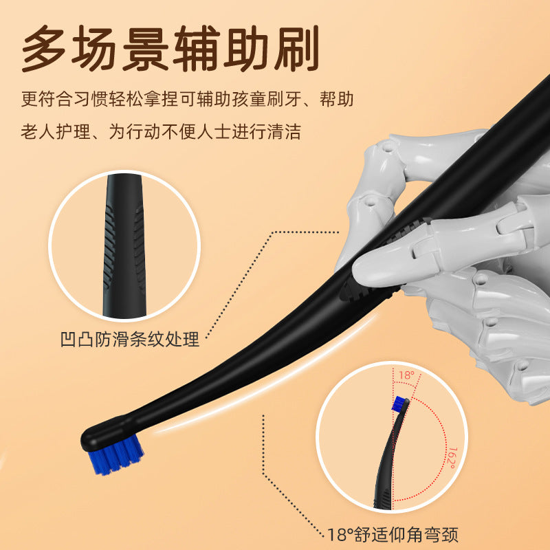 German Bristles Special Small Head Auxiliary Brush Wisdom Tooth Pit and Groove Cleaning Interdental Brush Single Pack Orthodontic Toothbrush Soft Bristles Facto - image 4