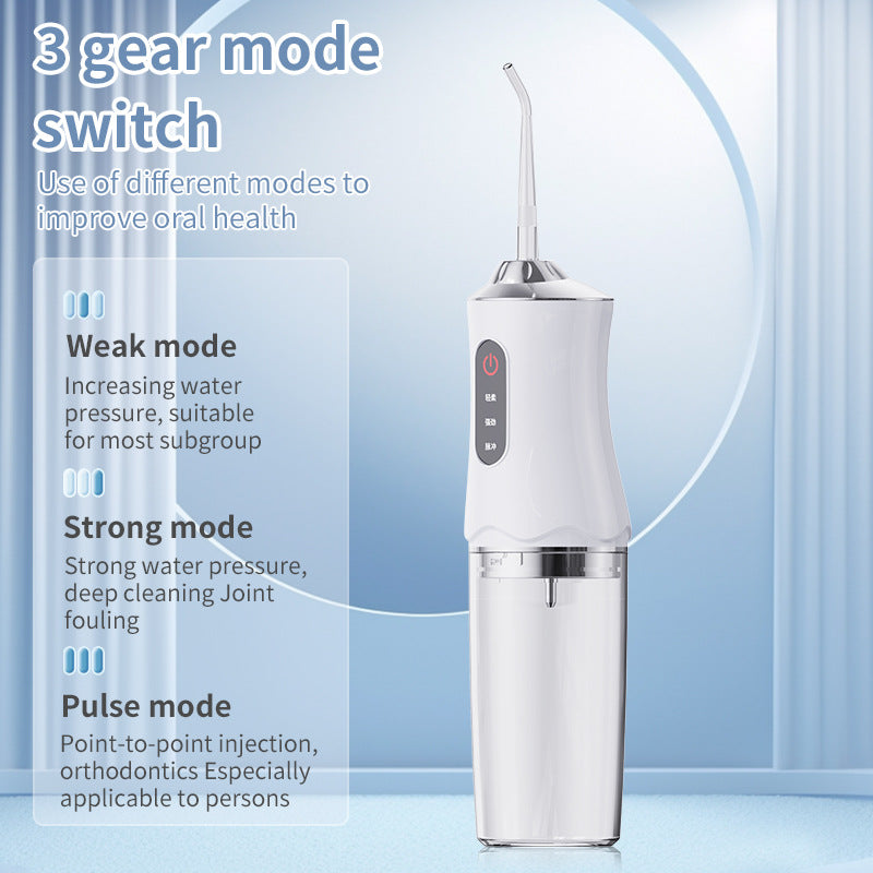 Foreign Trade Portable Household Tooth Cleaner Pulse Water Flosser Dental Oral Care Electric Tooth Rinser Cross-Border Hot Model - image 3