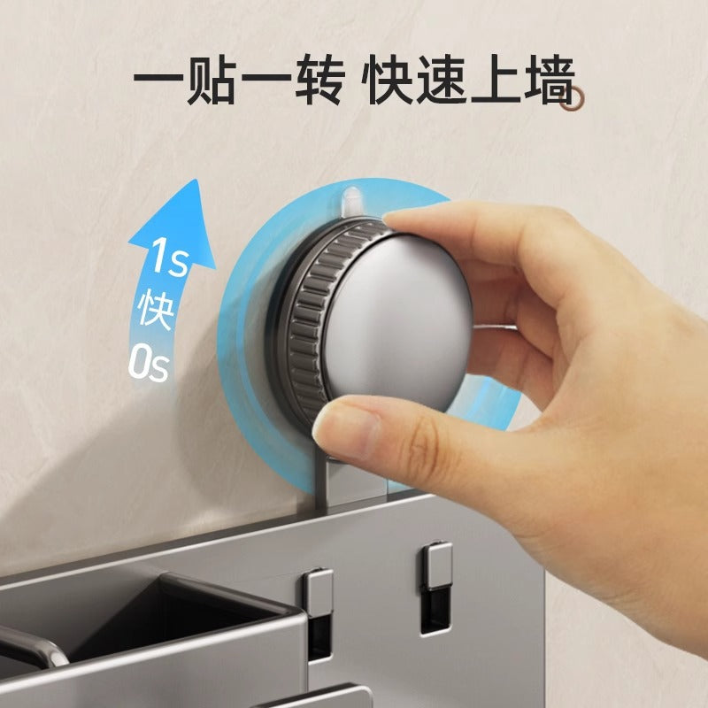 Suction Cup Toothbrush Storage Rack Punch-free Toilet Hair Dryer Bracket Wall-mounted Brush Cup Wash Cup Holder - image 2
