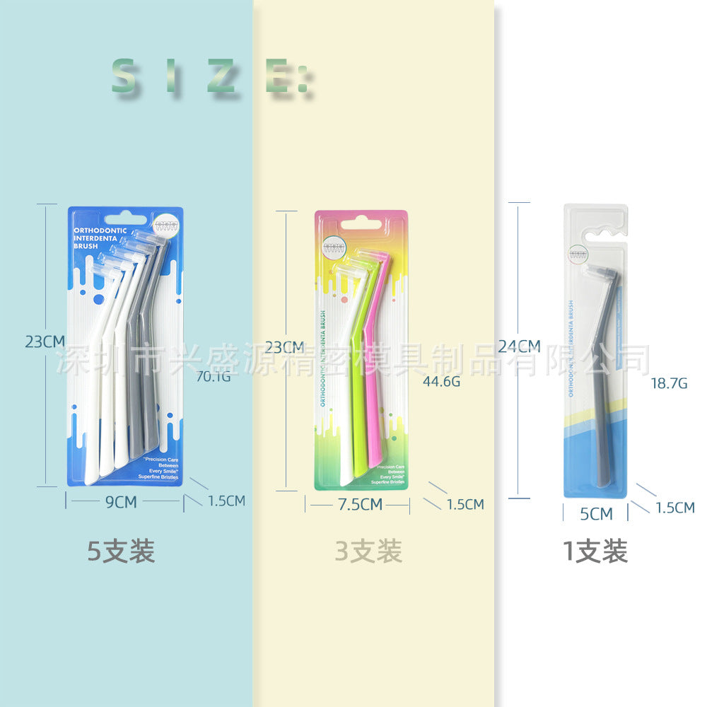Interdental Brush Single-Tuft Toothbrush Round Head Small Head Soft Bristles Interdental Brush Adult Toothbrush - image 4