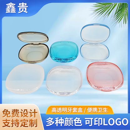 Cross-border high transparent braces box orthodontic holder box portable invisible denture storage box dental materials wholesale - image 1