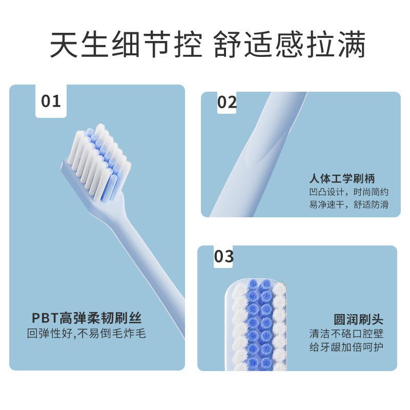 Orthodontic Toothbrush Hard Hair Small Head Toothbrush Cleaning Teeth for Adults Special Teeth Toothbrush for Adolescents Household - image 4