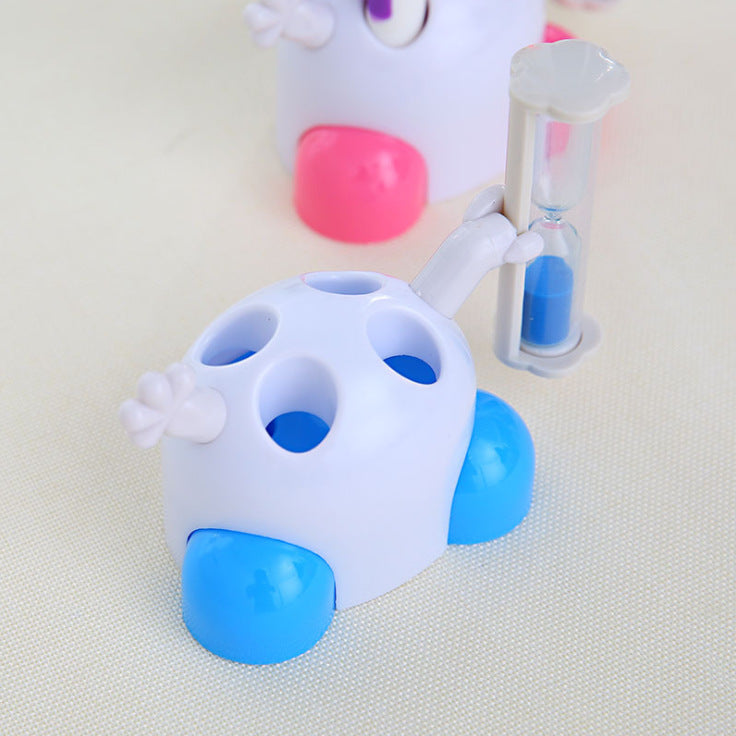 Manufacturer Wholesale Cartoon Hourglass Toothbrush Holder Toothbrush Holder Student Children's Gift Brushing Timer Printable Logo - image 3