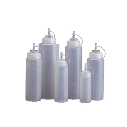 Extrusion Sauce Bottle Tomato Salad Sauce Plastic Pointed Mouth Extrusion Pot Commercial Oil Pot Household Sauce Sauce Seasoning Bottle - image 5