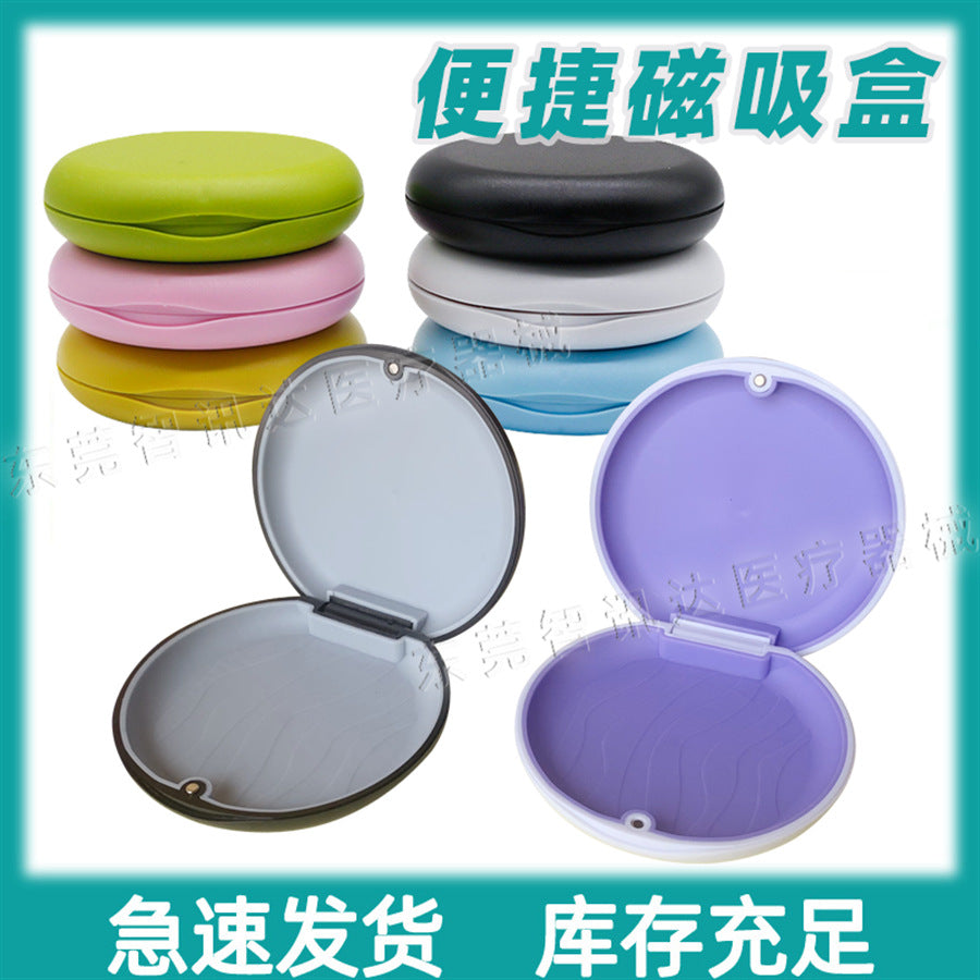 Portable Magnetic Tooth Box, Braces, Denture Box, Retainer Box, Orthodontic Braces Box, Invisible Braces Box Storage Box - image 1