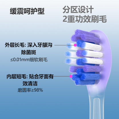 Adapt usmile smile plus P20PRO/P10/y10 electric toothbrush head cushioning bright white care universal replacement - image 3