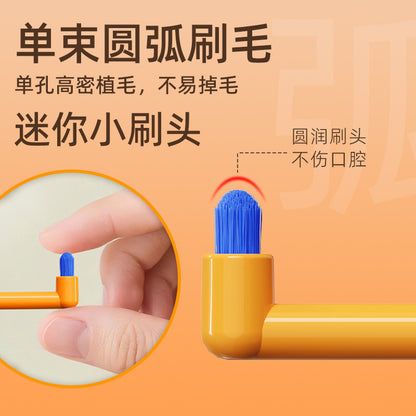 The Adventures of Yangzhou Mavericks Single Beam Toothbrush Orthodontic Teeth Small Round Head Pit and Groove Wisdom Teeth Teeth Brush Single Pack - image 3