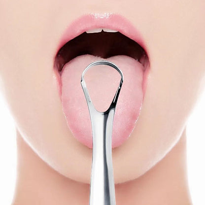 Rinserune Stainless Steel Tongue Scraper and Cleaning Brush – view 4