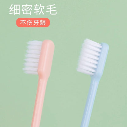 Toothbrush Soft Bristles Adult Household Household Barrel Tongue Cleaner Disposable Fine Soft Bristles Toothbrush New Style - image 4