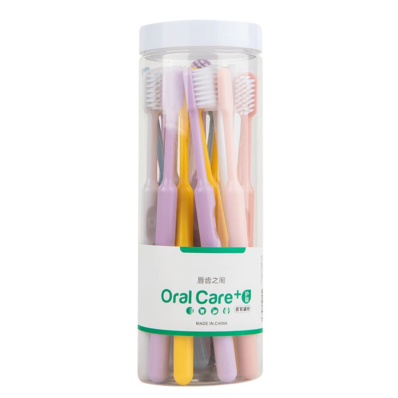 Toothbrush Soft Bristles Adult Household Household Barrel Tongue Cleaner Disposable Fine Soft Bristles Toothbrush New Style - image 5