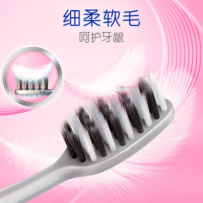 Colgate soft long carbon soft bristle toothbrush 5 independent packaging ultra-fine soft hair deep cleaning wholesale - image 3