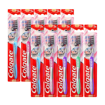 Colgate soft long carbon soft bristle toothbrush 5 independent packaging ultra-fine soft hair deep cleaning wholesale - image 5