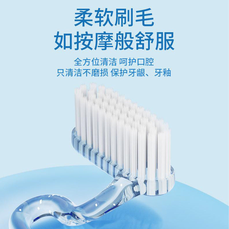 S-Shaped Vertical Toothbrush for Adults and Men, Special-Shaped Soft-Bristled Tooth Gap Cleaning and Gum Protection T-Shaped Toothbrush Oral Brushing 415 - image 3