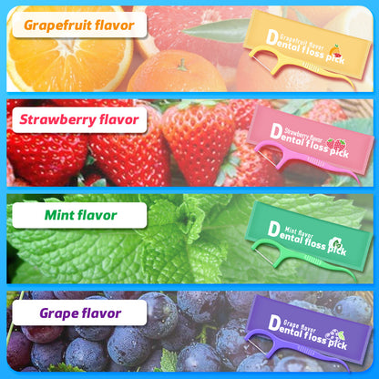 Cross-Border Wholesale Fruit-Flavored Dental Floss Individually Packaged 30 Pieces Boxed Disposable Ultra-Fine Dental Floss Sticks Individually Packaged - image 2