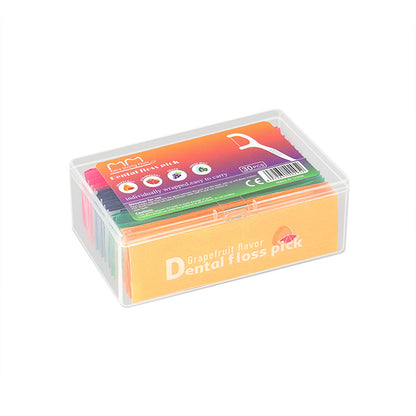 Cross-Border Wholesale Fruit-Flavored Dental Floss Individually Packaged 30 Pieces Boxed Disposable Ultra-Fine Dental Floss Sticks Individually Packaged - image 5