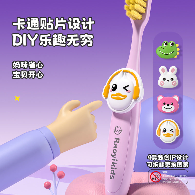 Zoo children's toothbrush 8 Pack 3-6 years old baby household cleaning gingival soft hair high-grade toothbrush factory wholesale - image 3
