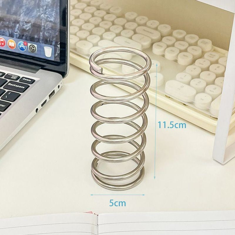 Storage Rack, Iron Toothbrush Holder, Simple Desktop Storage Rack, Bathroom Makeup Brush Holder, High-End Hollow Pen Holder Ornament - image 3