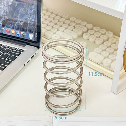 Storage Rack, Iron Toothbrush Holder, Simple Desktop Storage Rack, Bathroom Makeup Brush Holder, High-End Hollow Pen Holder Ornament - image 4