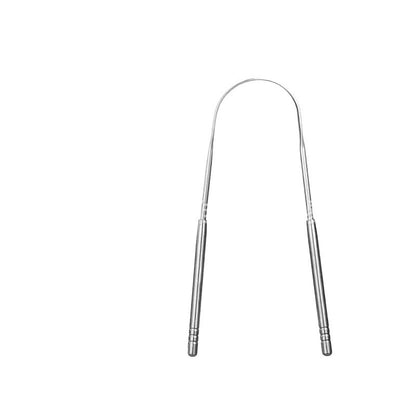 Stainless Steel Tongue Scraper Tongue Cleaner Tongue Scraper Tongue Brush Oral Cleaning Tool Set Manufacturer Ready Stock - image 5
