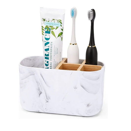 No-Drill Bathroom Toothbrush Holder Storage Bucket Bathroom Toothbrush Stand Toothpaste Toothbrush Rack Toiletry Storage Rack - image 1