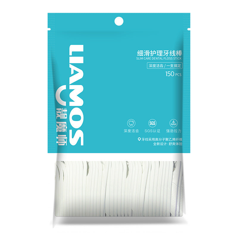 Magician Dental Floss 300 Pieces Large Packaging Dental Floss Stick Household Disposable Dental Floss Pick Portable Bag Dental Floss Wholesale - image 5