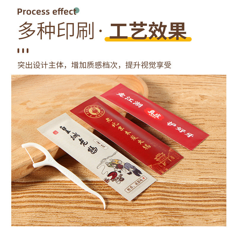 Spot New Product Customized Dental Floss Stick Corporate Customized Advertising Portable Disposable Independent Packaging Three-Sided Sealing Dental Floss - image 4