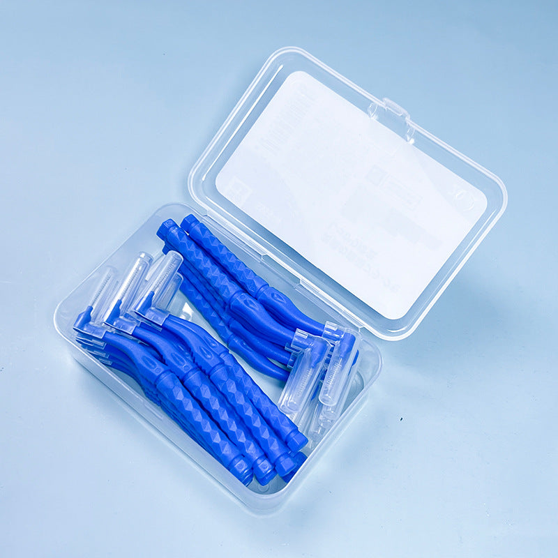 Dropshipping, Factory Ready Stock, Puhua Interdental Brush L-Shaped 7-Shaped Puzhilang Toothbrush, Boxed with 20 Pieces - image 3