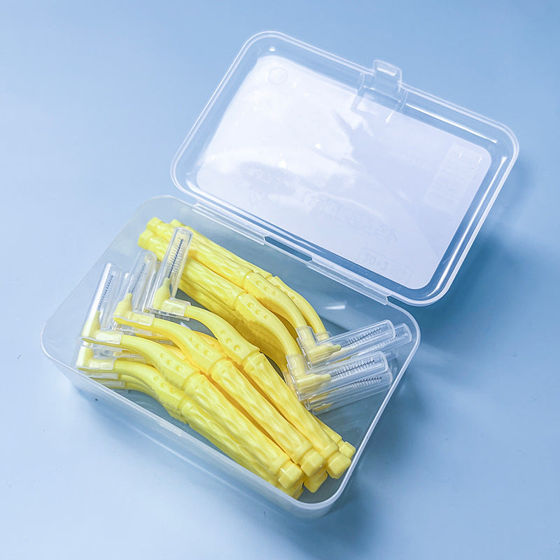 Dropshipping, Factory Ready Stock, Puhua Interdental Brush L-Shaped 7-Shaped Puzhilang Toothbrush, Boxed with 20 Pieces - image 4
