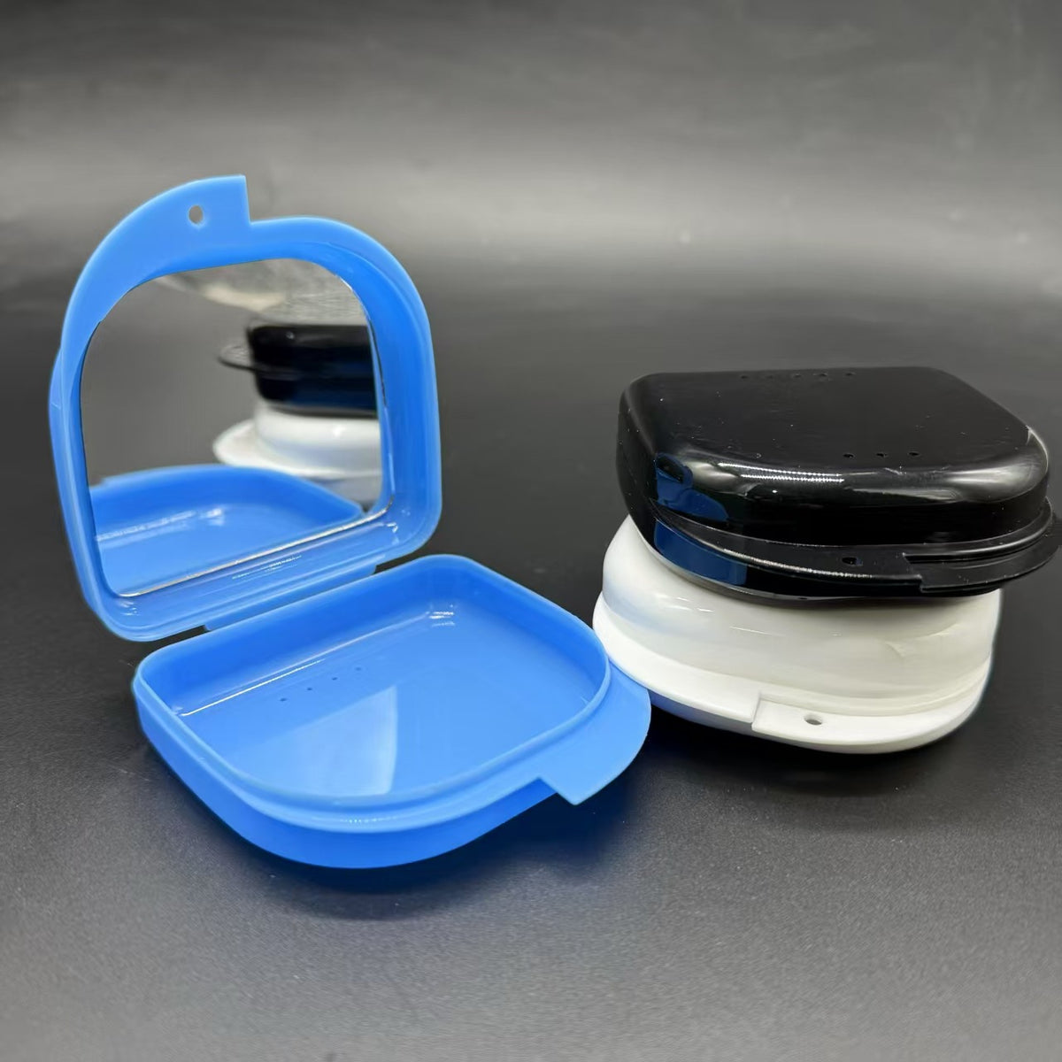 Dental Small Medium Opening Tooth Storage Box Retainer Box Dental Braces Storage Box Dental Tray Box Denture Placement Box - image 1