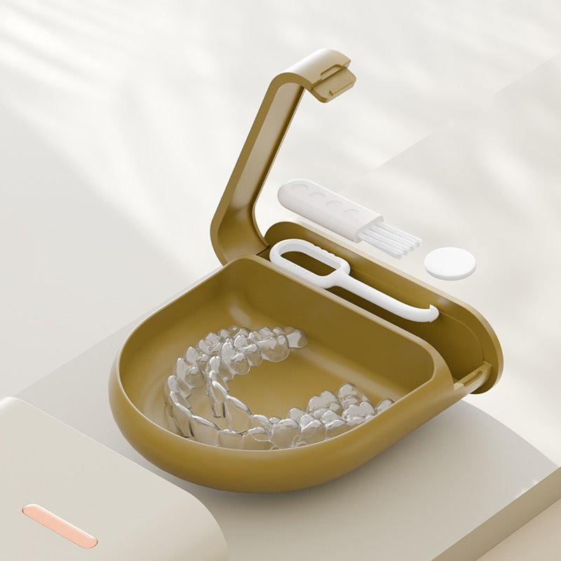 Storage Box Portable Dentures for Adults and Kidsren Orthodontic Braces Box Storage Braces Retainer Box - image 3