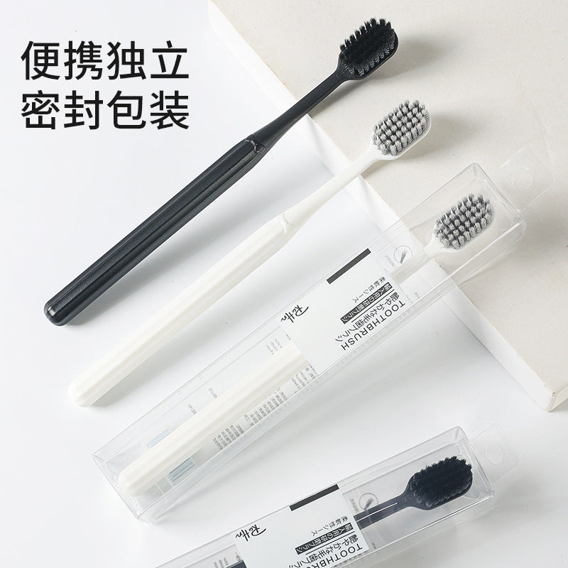 Japanese-Style Adult Toothbrush, Individually Packaged, Soft Bristles, Couple's Wide-Head Model, Supermarket Version, Manufacturer's Ready Stock Wholesale Super - image 2
