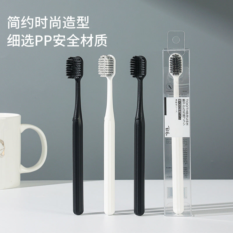 Japanese-Style Adult Toothbrush, Individually Packaged, Soft Bristles, Couple's Wide-Head Model, Supermarket Version, Manufacturer's Ready Stock Wholesale Super - image 3
