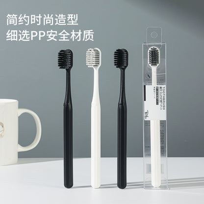 Japanese-Style Adult Toothbrush, Individually Packaged, Soft Bristles, Couple's Wide-Head Model, Supermarket Version, Manufacturer's Ready Stock Wholesale Super - image 3