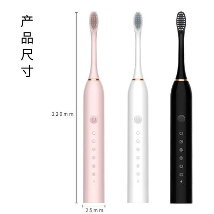 Cross-Border Popular Electric Toothbrush Rechargeable Adult Soft-Bristled Rechargeable Portable Smart Tooth Cleaning Tool - image 5
