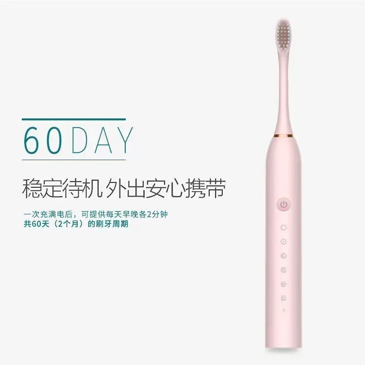Cross-Border Electric Toothbrush, Rechargeable, Soft-Bristle, Multi-Speed, Portable, Vibrating, Waterproof, for Adults, Men, Women, and Children - image 3