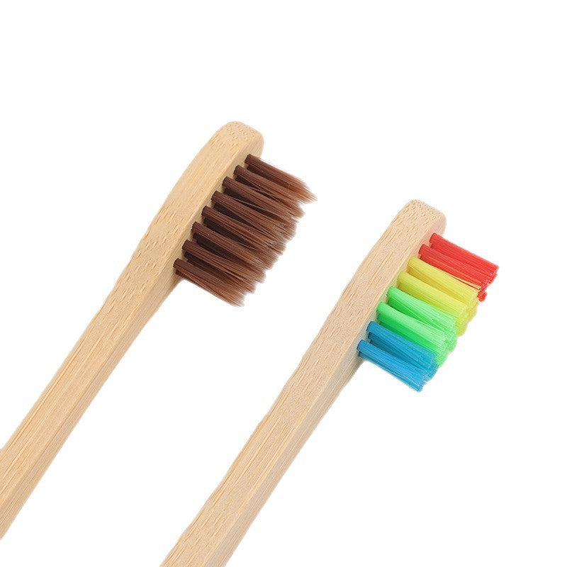 Hotel and B&B Children's Bamboo Toothbrush with Handle, Healthy Soft Bristles, Disposable Flat Bamboo Toothbrush for Children - image 5