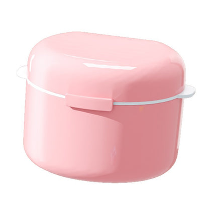 Portable Invisible Braces Storage Box Layered Washable Denture Cleaning Box Drainable Dental Braces Storage Box - image 5